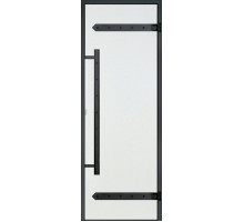 HARVIA Двери стеклянные LEGEND 8/19 черная коробка сосна, прозрачная D81904МL