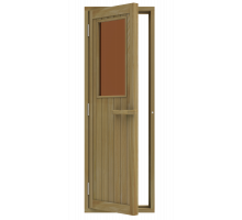 SAWO Дверь 700 x 2040, бронза, кедр, левая, артикул 735-4SGD-L