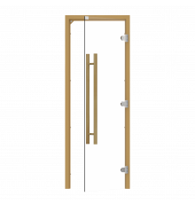 SAWO Дверь 7/19, прозрачная, правая, кедр, вертик ручка, 741-3SCD-R-2