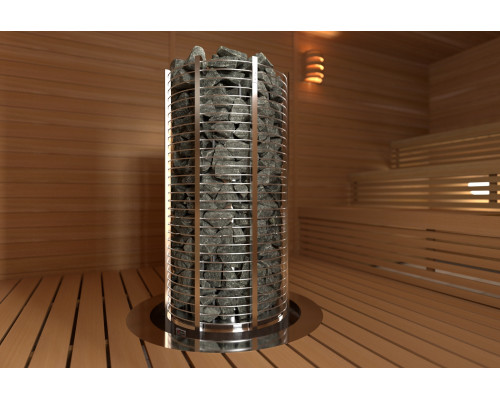 SAWO Электрическая печь Tower напольная, 18,0 кВт, нерж. сталь, артикул TH12-180NS-P, выносной пульт (пульт и блок мощности докупаются отдельно)