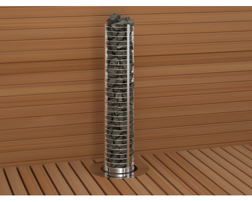 SAWO Электрическая печь TOWER вертикальная, круглая, 3,5 кВт, TH3-35NS-P, выносной пульт (пульт и блок мощности докупаются отдельно)