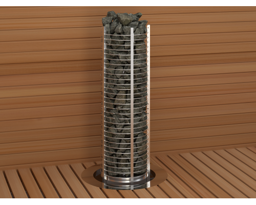 SAWO Электрическая печь TOWER вертикальная, круглая, 10,5 кВт,TH6-105NS-P, выносной пульт (пульт и блок мощности докупаются отдельно)